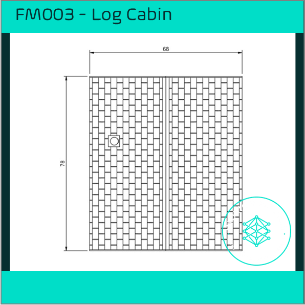 FM003 – Log Cabin OO Scale