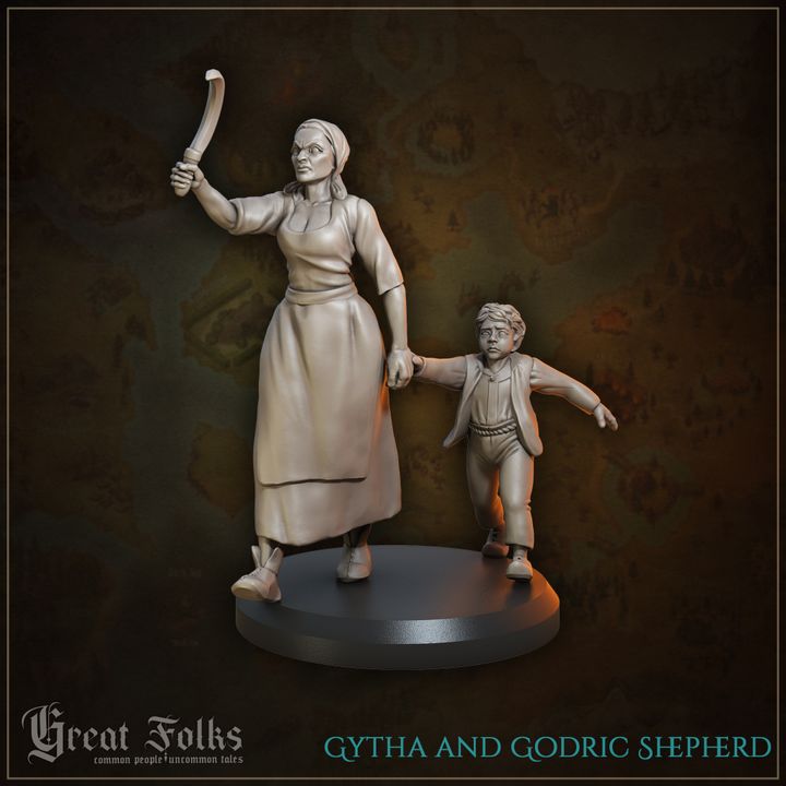 Villagers 1 Gytha and Godric Shepherd