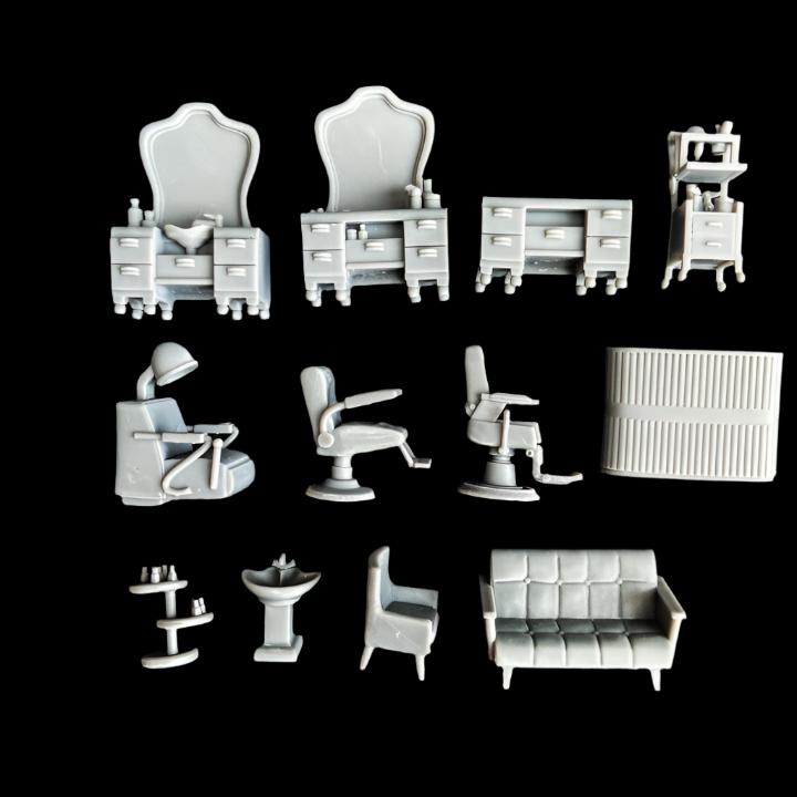 TF001 1950s Vintage Beauty Salon Furniture