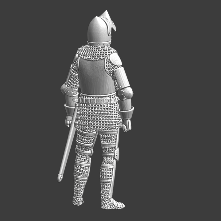 NCM093 Medieval late knight standing