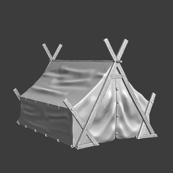 Medieval large infantry tent