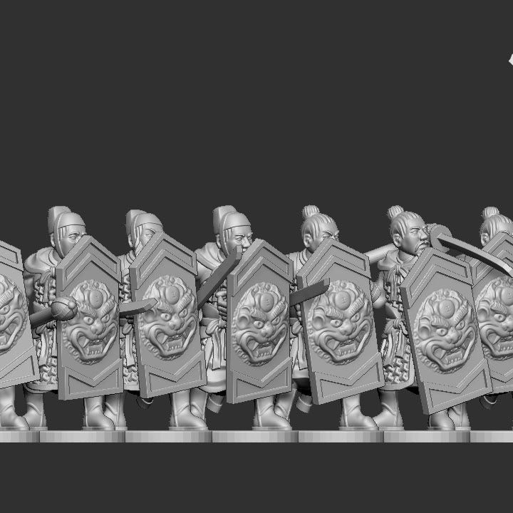 Song Dynasty Shield Armoured Foot 15mm Scale