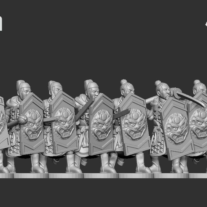 Song Dynasty Shield Armoured Foot 28mm Scale