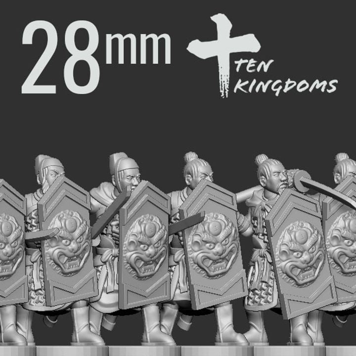 Song Dynasty Shield Armoured Foot 28mm Scale