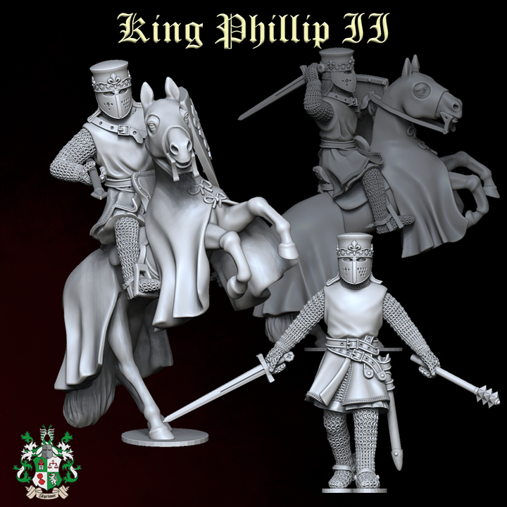 STY0005 Medieval King Phillip II of France