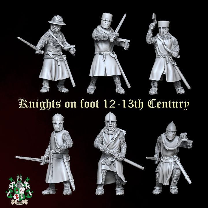 STY0006 Medieval Knights on foot 12-13th Century