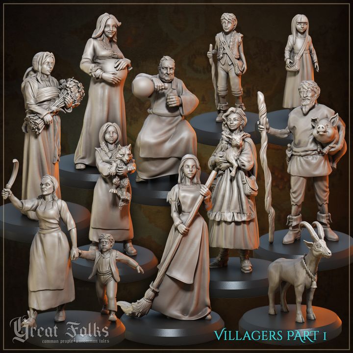 Villagers 1 Gytha and Godric Shepherd