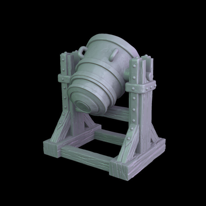 MA002 1:56 28mm Bell Mortar (Medieval Artillery)