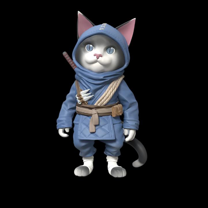 Grass Hopper - Ninja Cat with Katana