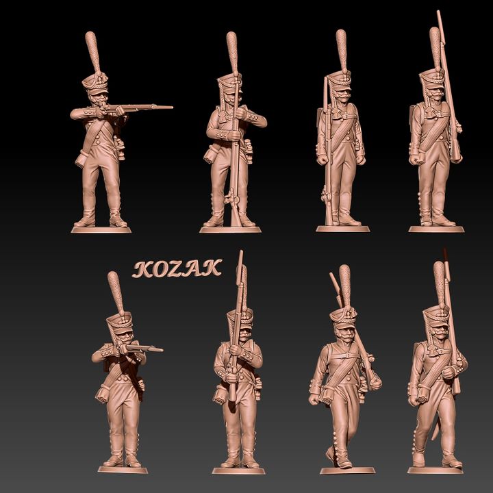 KOZ009 - Napoleonic Russian grenadiers 1812 set 1