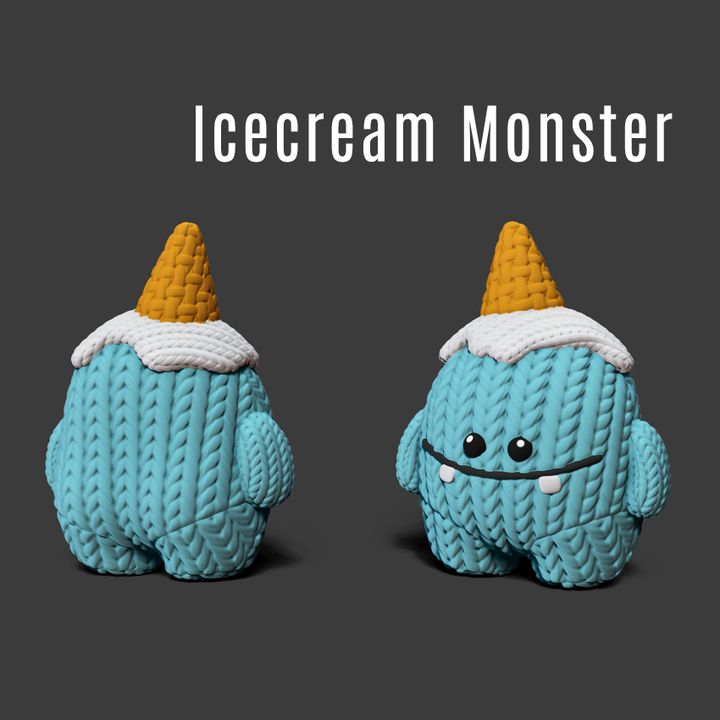 Grass Hopper - Knited Ice Cream Monster