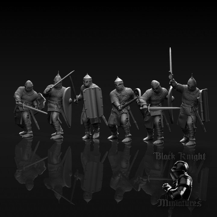 BKM016 13th century - Lithuanian Warriors - x 6