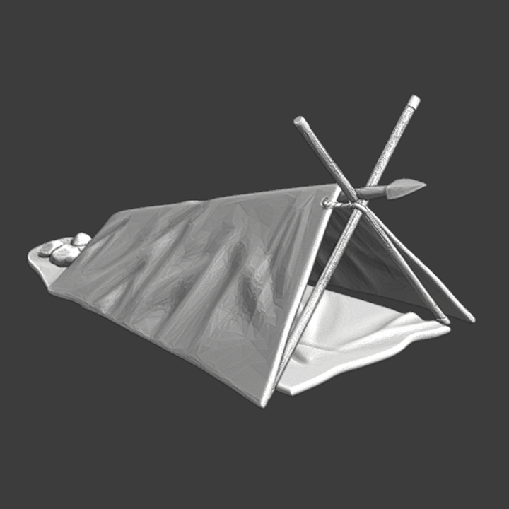 Medieval basic infantry tent