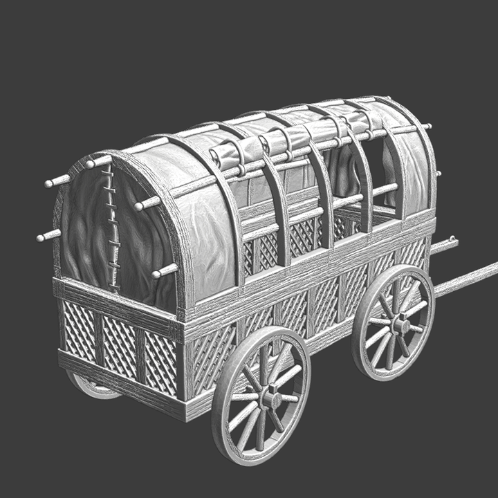 Medieval wagon transport