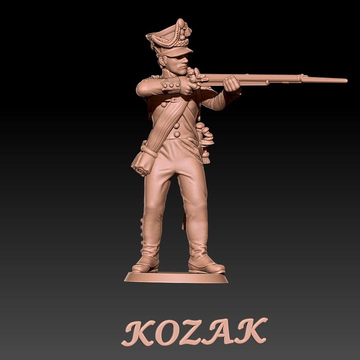 KOZ001A - Napoleonic Russian musketeer 1812 Sample