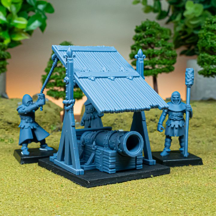 Highlands Miniatures - 32mm Gallia Bombard with Crew