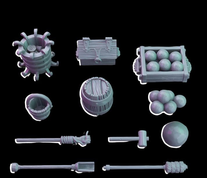 MA018 1:56 28mm Artillery accessories and props