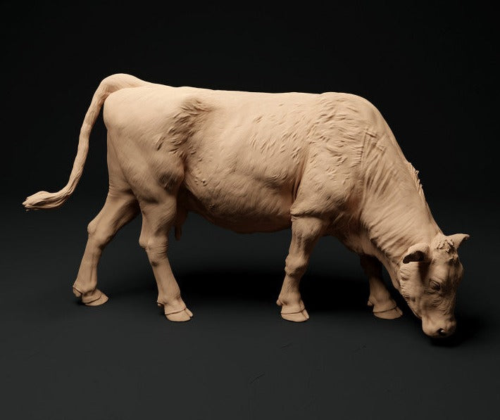 Adm1018 1:32 Scale Red Devon Cow Grazing X 2 Animal