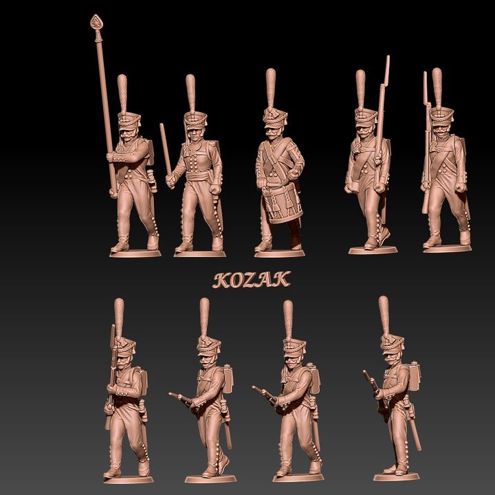 KOZ012 - Napoleonic Russian grenadiers 1812 set 2