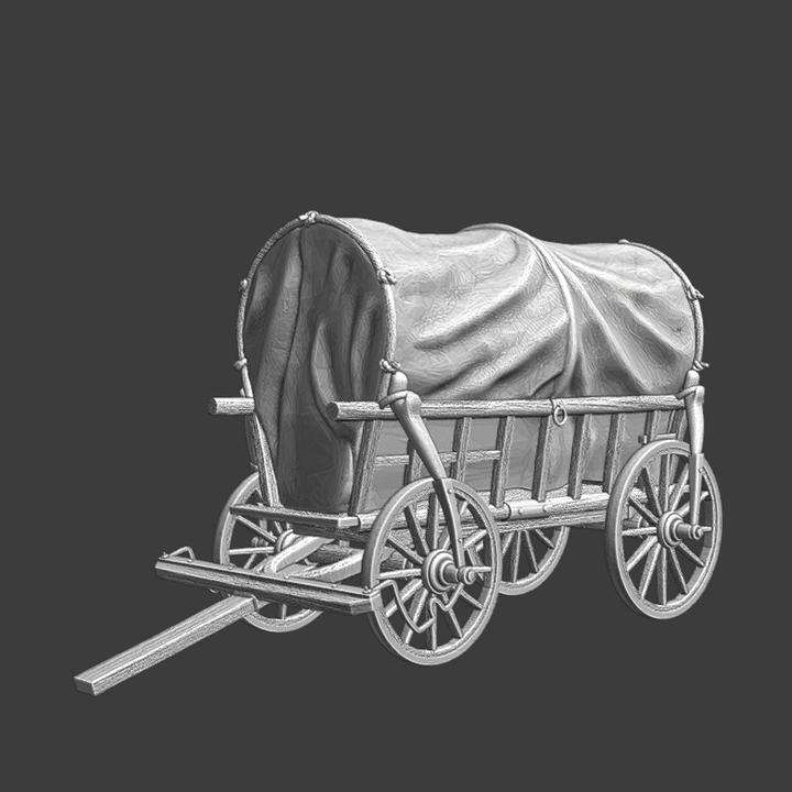 Medieval Wagon with cover