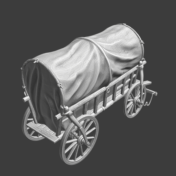 Medieval Wagon with cover