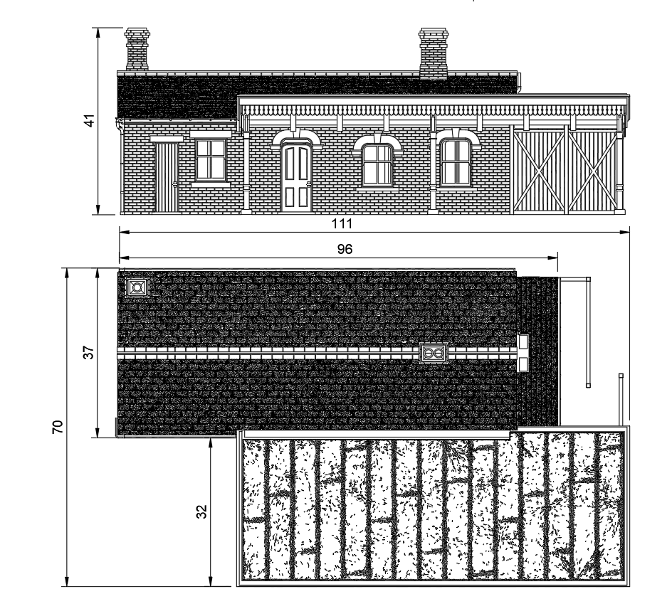 HM812A – GWR Station N Scale