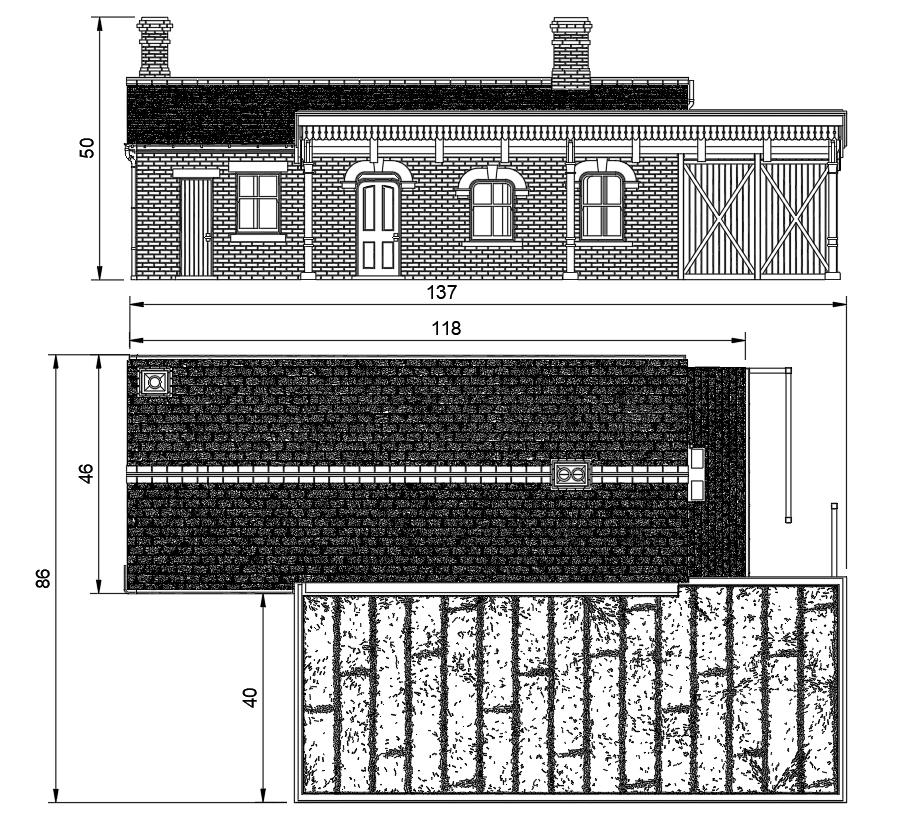 GM812A – GWR Station TT120/3mm Scale