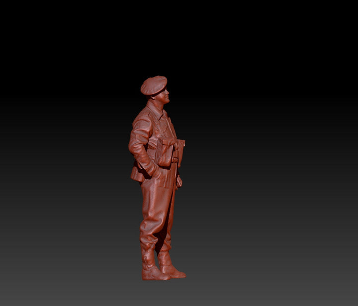 S3Ds0010 Ww2 Soldier Standing Figure