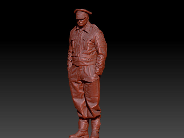 S3Ds0013 Homeguard Officer Flat Cap Figure