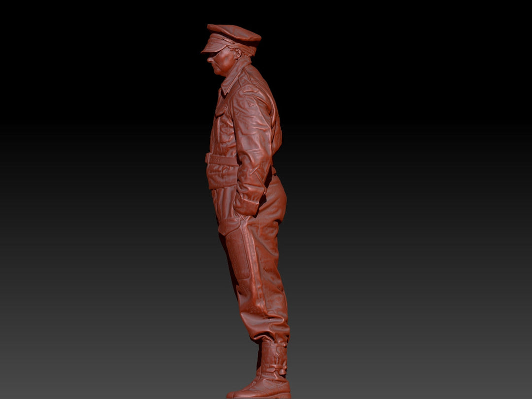 S3Ds0013 Homeguard Officer Flat Cap Figure