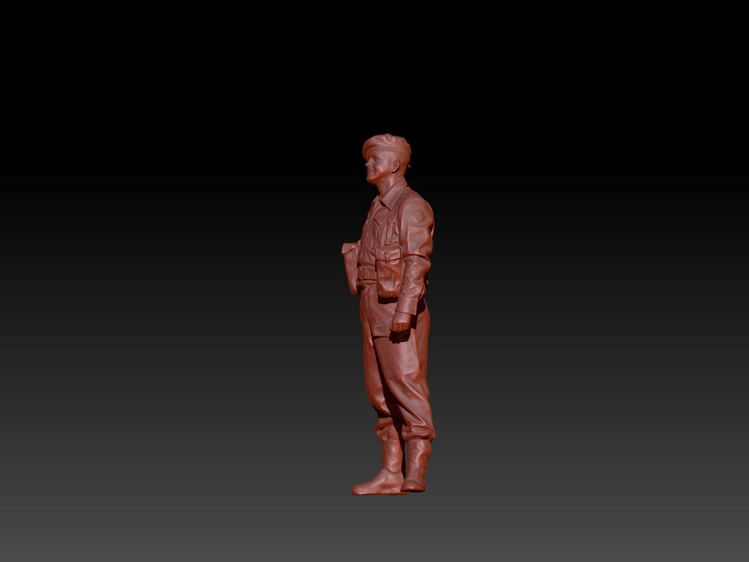 S3Ds0010 Ww2 Soldier Standing Figure