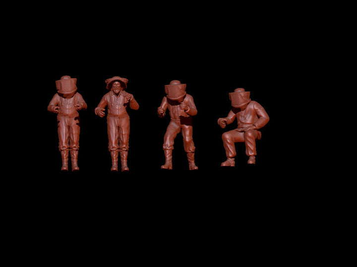 Mm490 Group Of Bee Keepers Figure