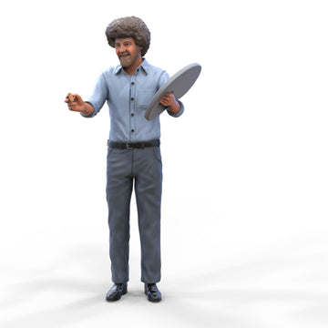 Bob Ross And Easel Mm642 Figure