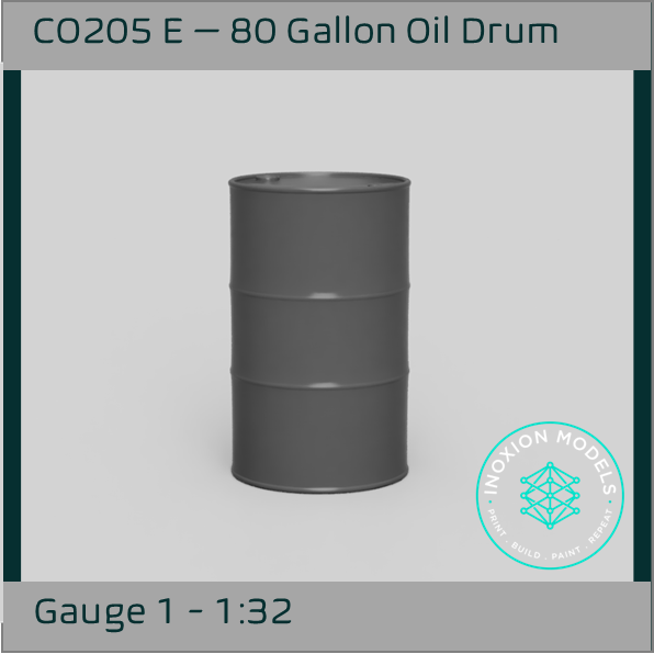 CO205 E – 80 Gallon Oil Drum 1:32 Scale Download