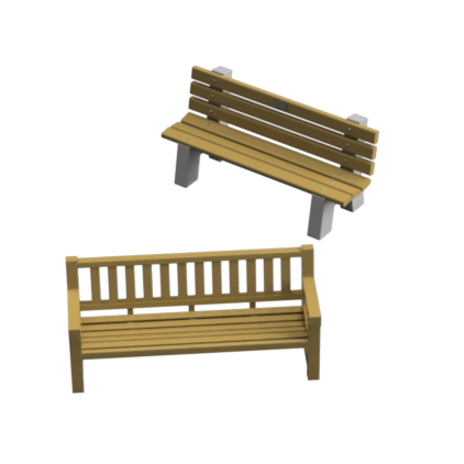 DO103A – Park Benches O Scale