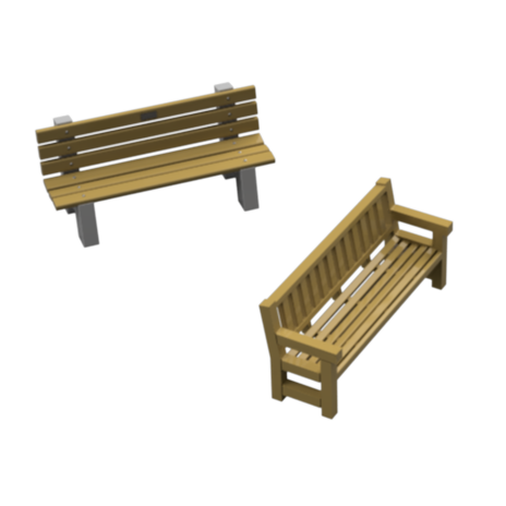 DO103A – Park Benches O Scale