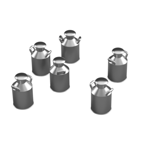 DO301B – Small Milk Churns O Scale