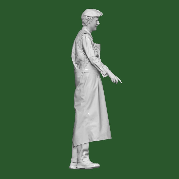 Mm1038 Male Shop Keeper With Hand Out Figure