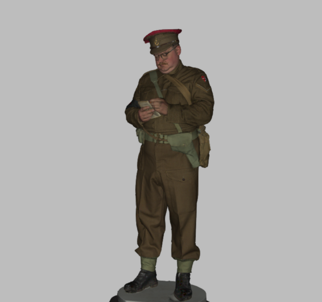 DPF0001 Painted WW2 Military Policeman