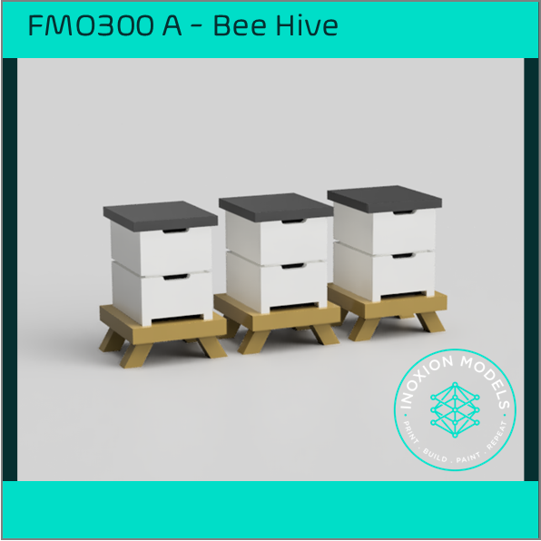 FO300 A – Box Beehives HO Scale