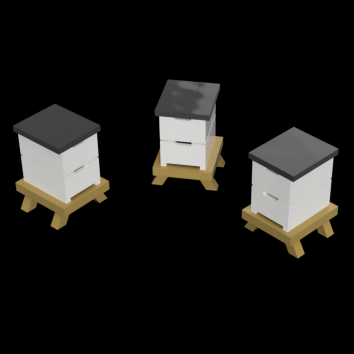 FO300 A – Box Beehives OO Scale