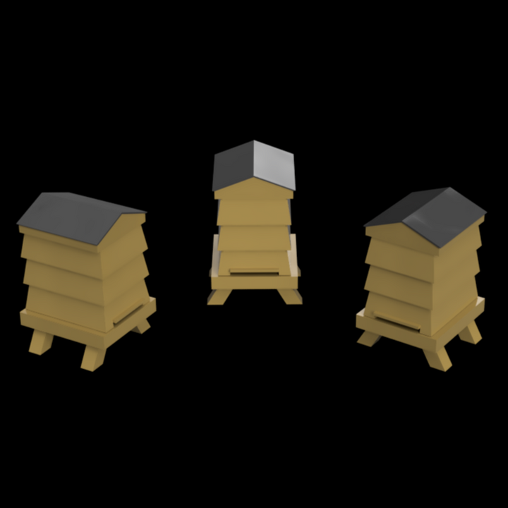 FO300 B – Louvered Beehives OO Scale