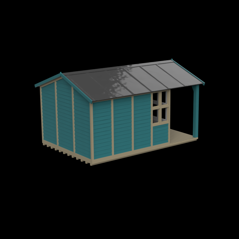 GM000A – Cabin/Garden Shed 3mm - 1:100 Scale