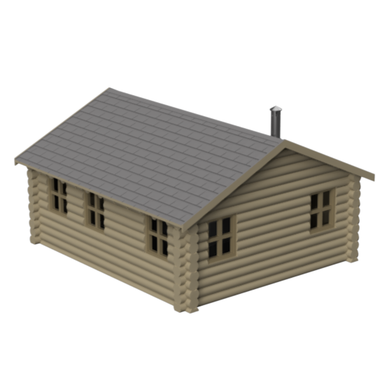 FM003 – Log Cabin 1:72 Scale