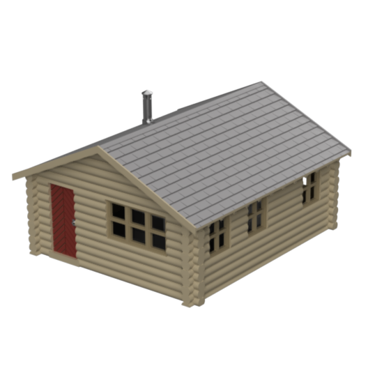 FM003 – Log Cabin HO Scale