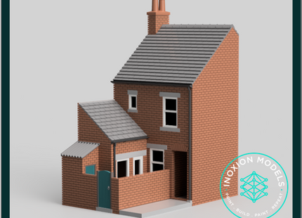 FM008E – Low Relief Terrace House w Close HO Scale