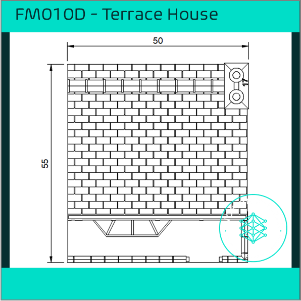 FM010D – Low Relief Terrace House OO/HO Scale