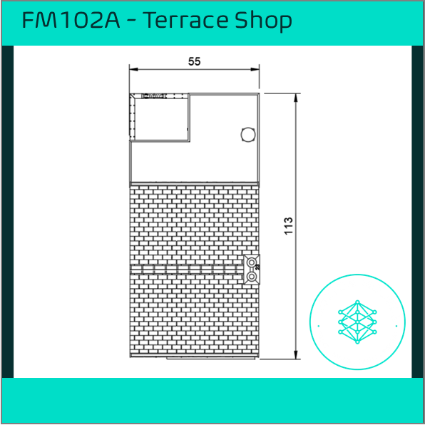 FM102A – Terrace Shop HO Scale