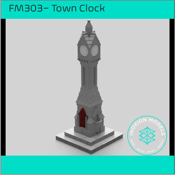 FM303 – English Town Clock HO Scale