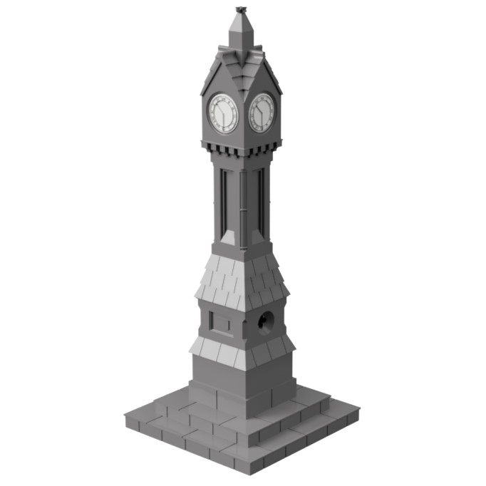 FM303 – English Town Clock HO Scale